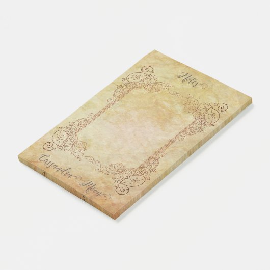  gepersonaliseerd romantisch steampunk sprookje post-it® notes (Schuin)