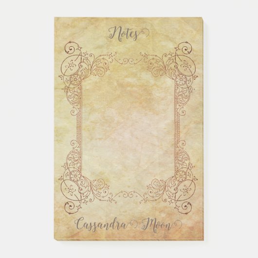 gepersonaliseerd romantisch steampunk sprookje post-it® notes (Voorkant)