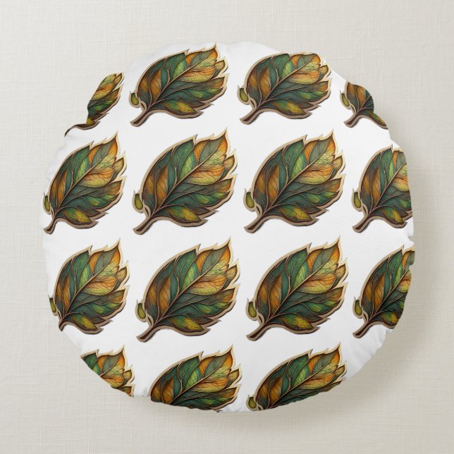 Gepersonaliseerd rond kussen | Custom Home Decor C (Voorkant)