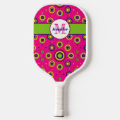 Gepersonaliseerd rondcirkelpatroon pickleball paddle (Achterkant)