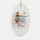 Gepersonaliseerd rondreizend keramische vuurtoren keramisch ornament (Rechts)