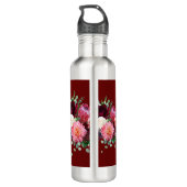 Gepersonaliseerd rood 50e paar bruiloft Jubileum Waterfles (Achterkant)