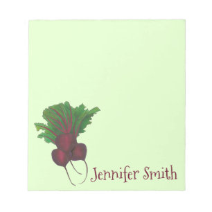 Gepersonaliseerd rood bier Bunch Vegetable Garden  Notitieblok