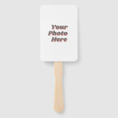 Gepersonaliseerd rood diamant Roos set ventilatore Handwaaier (Achterkant)