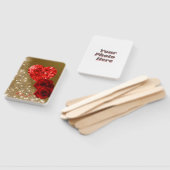 Gepersonaliseerd rood diamant Roos set ventilatore Handwaaier (Niet-gemonteerd)