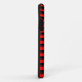 Gepersonaliseerd rood gestreepte patroon Case-Mate iPhone case (Achterkant/rechts)