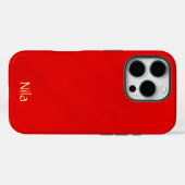 Gepersonaliseerd rood glamour Case-Mate iPhone case (Achterkant (horizontaal))