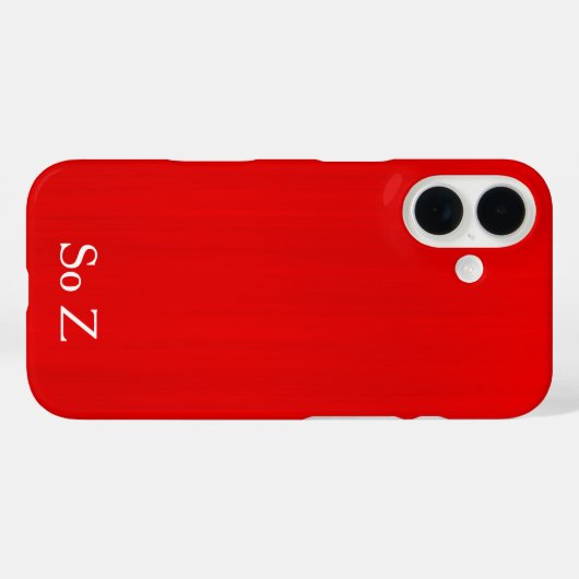 Gepersonaliseerd rood glamour Case-Mate iPhone case (Achterkant (horizontaal))