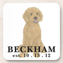 Gepersonaliseerd rood Golden Abrit Doodle