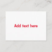 Gepersonaliseerd rood hart met pijl Valentijnsdag Notitiekaartje (Achterkant)