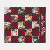 Gepersonaliseerd rood speldenpakket 13 Foto collag Fleece Deken (Voorkant (Horizontaal))