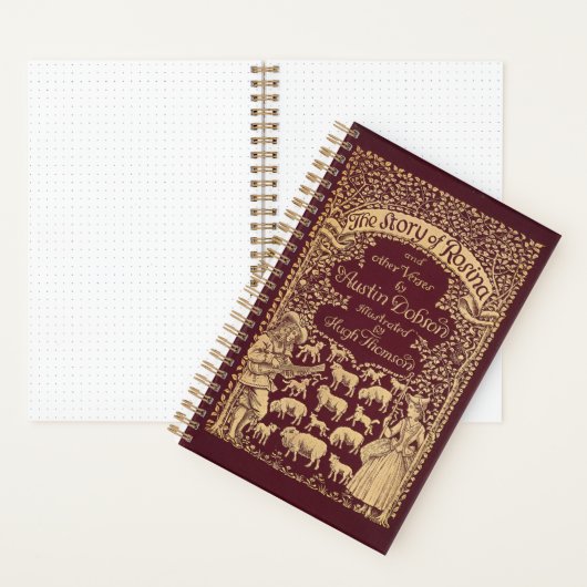 Gepersonaliseerd rood Victoriaans boek gestippeld  (Binnen)