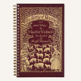 Gepersonaliseerd rood Victoriaans boek gestippeld 