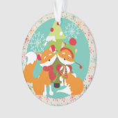 Gepersonaliseerd rood voor kerstmis AcrylOrnament Ornament (voorkant)