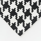 Gepersonaliseerd rood zwart wit Sound Bar Fleece Deken (Hoek)