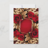 [Gepersonaliseerd] Roos bruiloft uitnodiging (Achterkant)