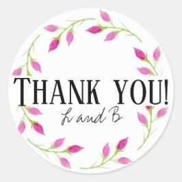 GEPERSONALISEERD ROOS DANK U sticker