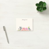 Gepersonaliseerd Roos Floral Girly Flowers Post-it® Notes (Kantoor)