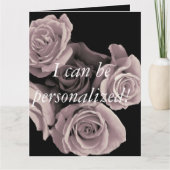 Gepersonaliseerd roos Gevouwen Wenskaart Kaart (Voorkant)