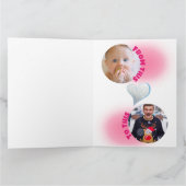 Gepersonaliseerd Roos Gold Glitter 40th Birthday S Kaart (Binnen)