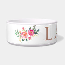 Gepersonaliseerd Roos Gold met bloemen