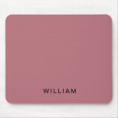 Gepersonaliseerd Roos Goud & Monogram | Elegant ge Muismat (Voorkant)