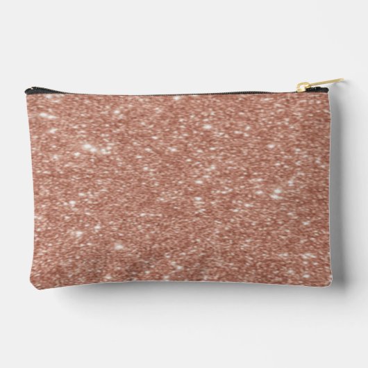 Gepersonaliseerd Roos Gouden Glitter Naam Design – Etui (Achterkant)