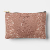 Gepersonaliseerd Roos Gouden Glitter Naam Design – Etui (Voorkant)