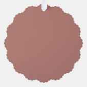 Gepersonaliseerd Roos Gouden Glitter Naam Design – Ornament Kaart (Achterkant)