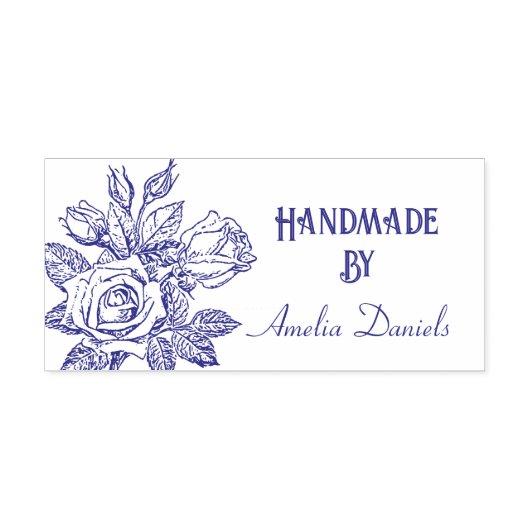 Gepersonaliseerd  Roos Handgemaakt door Zelfinktende Stempel (Design)