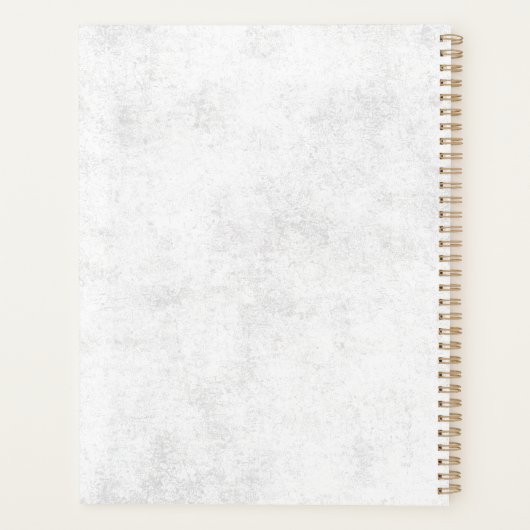 Gepersonaliseerd Roos, inkt en tijdplanner Planner (Achterkant)