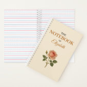 Gepersonaliseerd Roos Notitieboek | Aangepaste na (Binnen)