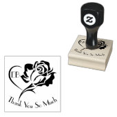 Gepersonaliseerd Roos ontwerp dank u Rubberstempel (Gestempeld)