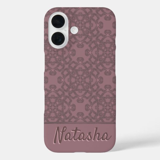 Gepersonaliseerd Roos patroon Case-Mate iPhone Case (Achterkant)