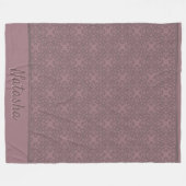 Gepersonaliseerd Roos patroon Fleece Deken (Voorkant (Horizontaal))