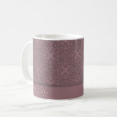 Gepersonaliseerd Roos patroon Koffiemok (Voorkant links)