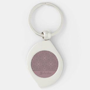Gepersonaliseerd Roos patroon Sleutelhanger