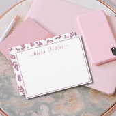 Gepersonaliseerd Roos voor gebufferd puin Notitiekaartje