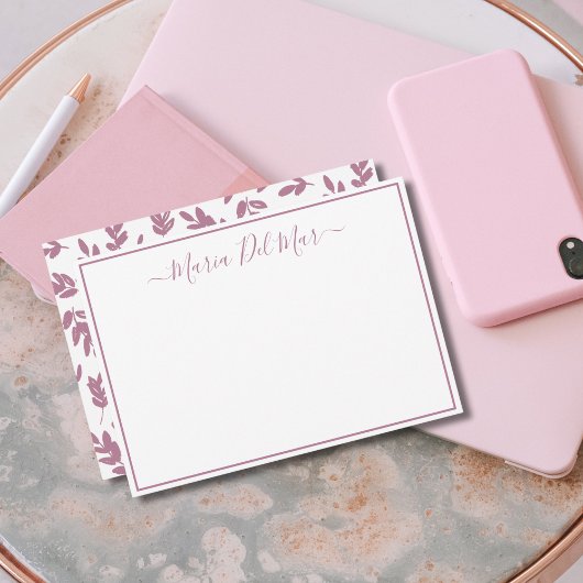 Gepersonaliseerd Roos voor gebufferd puin Notitiekaartje