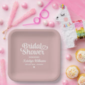 Gepersonaliseerd Roos weddenschap Vrijgezellenfees Papieren Bordje (Feest)