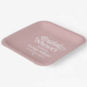 Gepersonaliseerd Roos weddenschap Vrijgezellenfees Papieren Bordje (Gebogen)