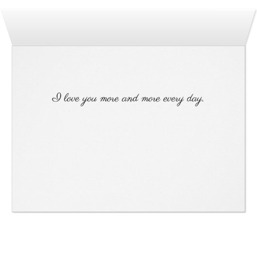 Gepersonaliseerd Roos Wenskaart van het Tevreden J (Binenzijde Horizontaal (Onderkant))