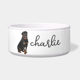 Gepersonaliseerd Rottweiler Food Voerbakje