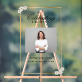 Gepersonaliseerd rouwbord acryl bord (Neutraal)