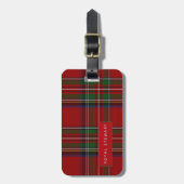 Gepersonaliseerd Royal STEWART Tartan Mannen Bagag Bagagelabel (Voorkant verticaal)