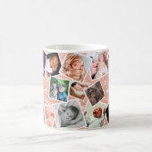 Gepersonaliseerd roze Afbeelding van de familie Gl Koffiemok (Center)
