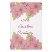 Gepersonaliseerd Roze Anemones Mini Klembord (Achterkant)