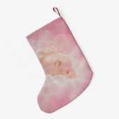 Gepersonaliseerd roze Baby slikken Kleine Kerstsok (Achterkant (Hangend))