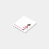 Gepersonaliseerd roze Ballerina Ballet Dance leraa Post-it® Notes (Schuin)