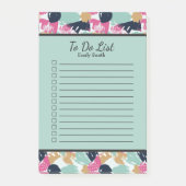 Gepersonaliseerd roze blauw zwart, gelinkt om lijs post-it® notes (Voorkant)